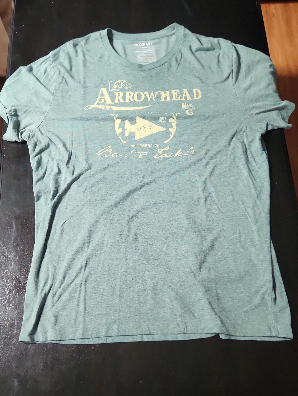 Old Navy Teal Graphic Arrowhead Short-Sleeve Tee